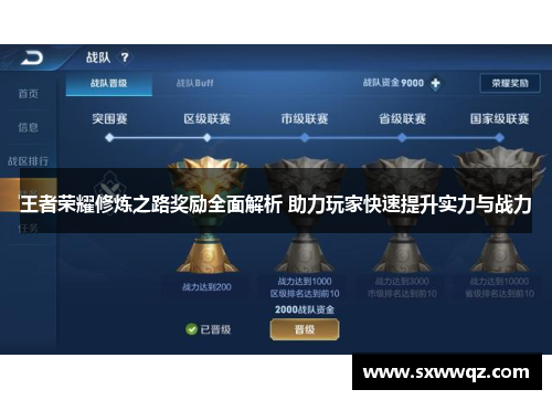 王者荣耀修炼之路奖励全面解析 助力玩家快速提升实力与战力